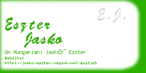 eszter jasko business card